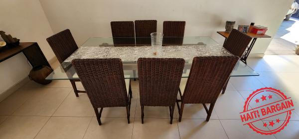 9 PIECES DINING ROOM SET