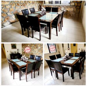 TABLE A MANGER & 8 CHAISES