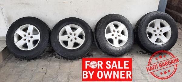 4 JEEP RIMS & TIRES * FOR SALE BY OWNER *