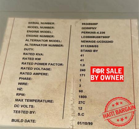 GENERATRICE - PowerMax 41 kw