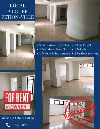 ESPACE COMMERCIAL A LOUER - ZONE: PÉTION-VILLE