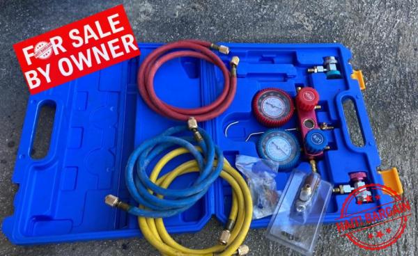 REFRIGERANT GAUGE & HOSES – AC RECHARGE KIT