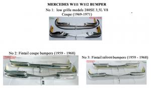 Mercedes W111 W112 Model Saloon And Coupe/Cabriolet